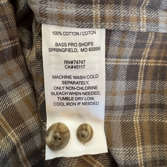 RedHead Ozark Mountain Flannel Button-Down Shirt Mens Granite 3XL New - Picture 4 of 11